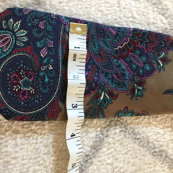 Dior Multicolor Paisley Silk Tie - Picture 6 of 7